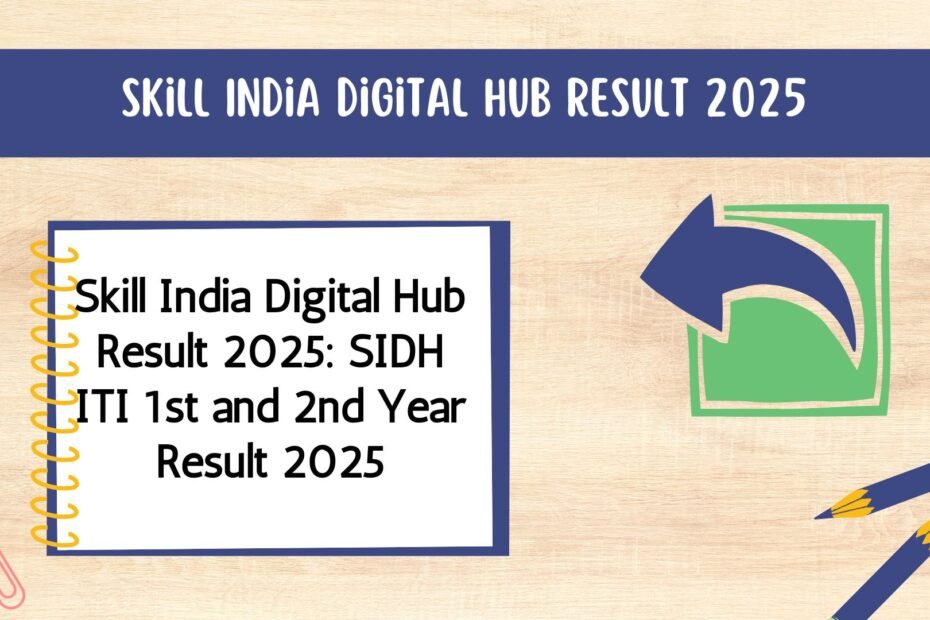 Skill India Digital Hub Result 2025: SIDH ITI 1st and 2nd Year Result 2025